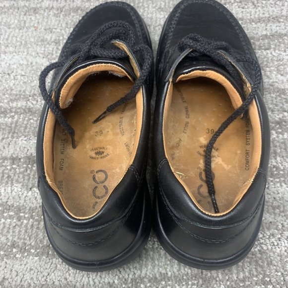 Mens Ecco Casual “Seawalker” Walking Shoes Size EU 39 US  6.5 Black Leather main image 3